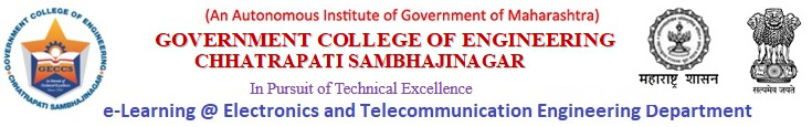 E-Learning @ Electronics & Telecommunication Department GECA Chh. Sambhajinagar